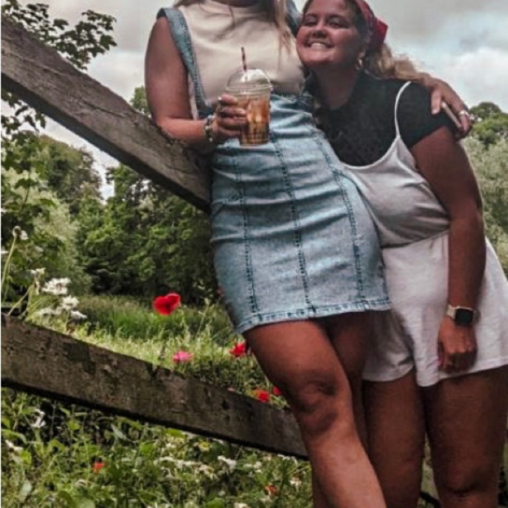 Lane 201 jean overall dress